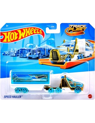 GIOCATTOLO PUBBLICIZZATO: vendita online Hot Wheels Camion da Pista Track Fleet Mattel HYT56 – Veicoli Assortiti con Rimorchi...
