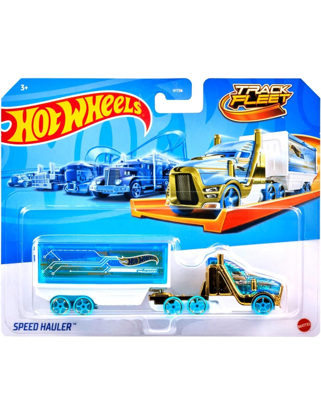 GIOCATTOLO PUBBLICIZZATO: vendita online Hot Wheels Camion da Pista Track Fleet Mattel HYT56 – Veicoli Assortiti con Rimorchi...