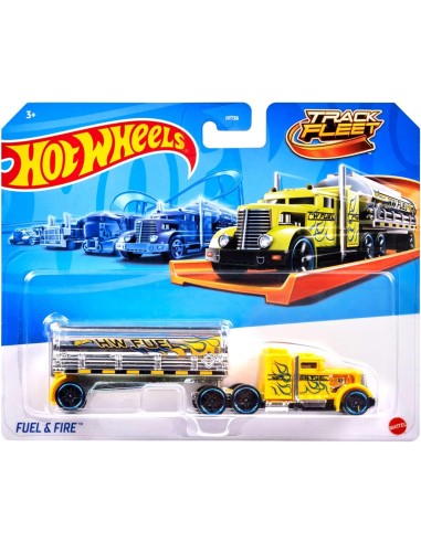 GIOCATTOLO PUBBLICIZZATO: vendita online Hot Wheels Camion da Pista Track Fleet Mattel HYT56 – Veicoli Assortiti con Rimorchi...