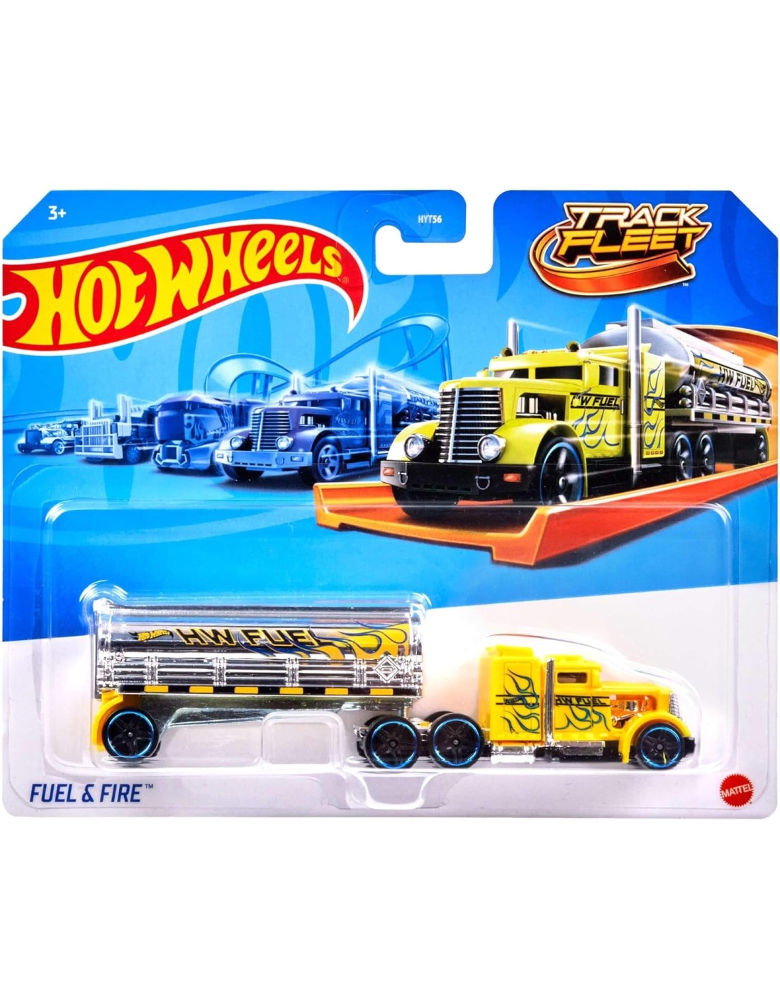GIOCATTOLO PUBBLICIZZATO: vendita online Hot Wheels Camion da Pista Track Fleet Mattel HYT56 – Veicoli Assortiti con Rimorchi...