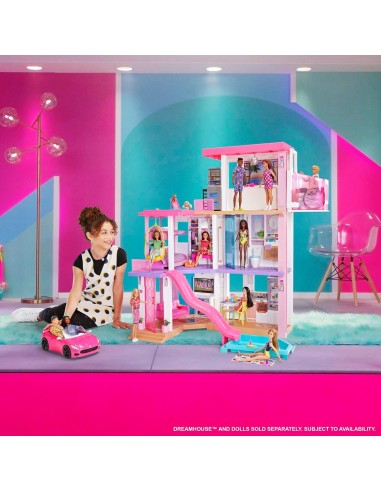 GIOCATTOLO PUBBLICIZZATO: vendita online Barbie Auto Cabriolet Rosa Decappottabile – Veicolo a Due Posti per Bambole Mattel i...