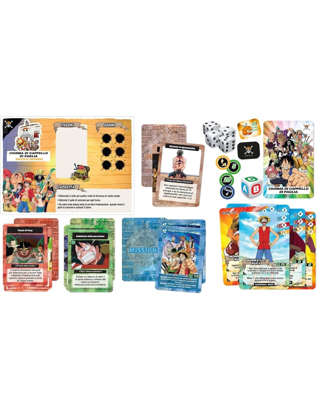 GIOCHI DI SOCIETA'E PUZZLE: vendita online One Piece – L’Isola dell’Avventura Rocco Giocattoli – Gioco da Tavolo Strategico i...