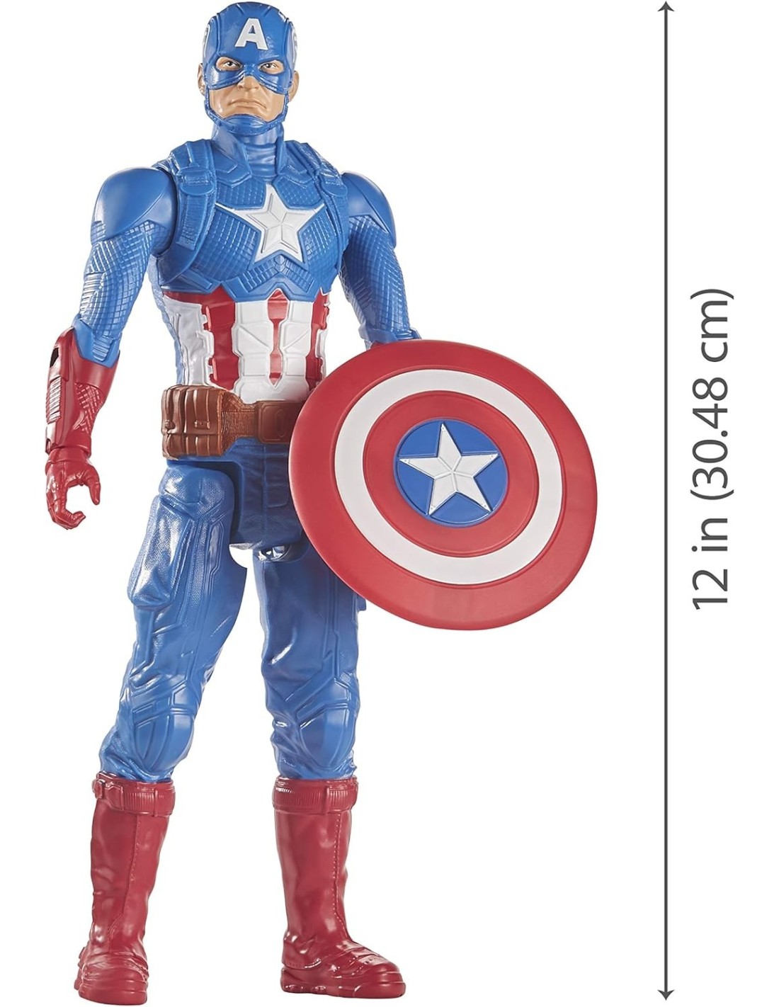 GIOCATTOLO PUBBLICIZZATO: vendita online Marvel Avengers Capitan America Titan Hero Series 30cm Hasbro in offerta