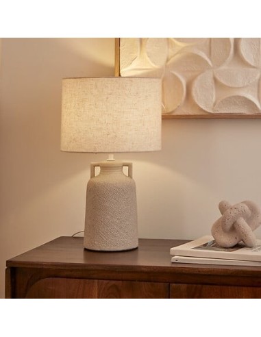 ILLUMINAZIONE: vendita online Lampada Gibus, altezza 45,5 cm, grigia, stoneware, diametro 28 cm in offerta