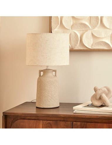 ILLUMINAZIONE: vendita online Lampada Gibus, altezza 45,5 cm, grigia, stoneware, diametro 28 cm in offerta