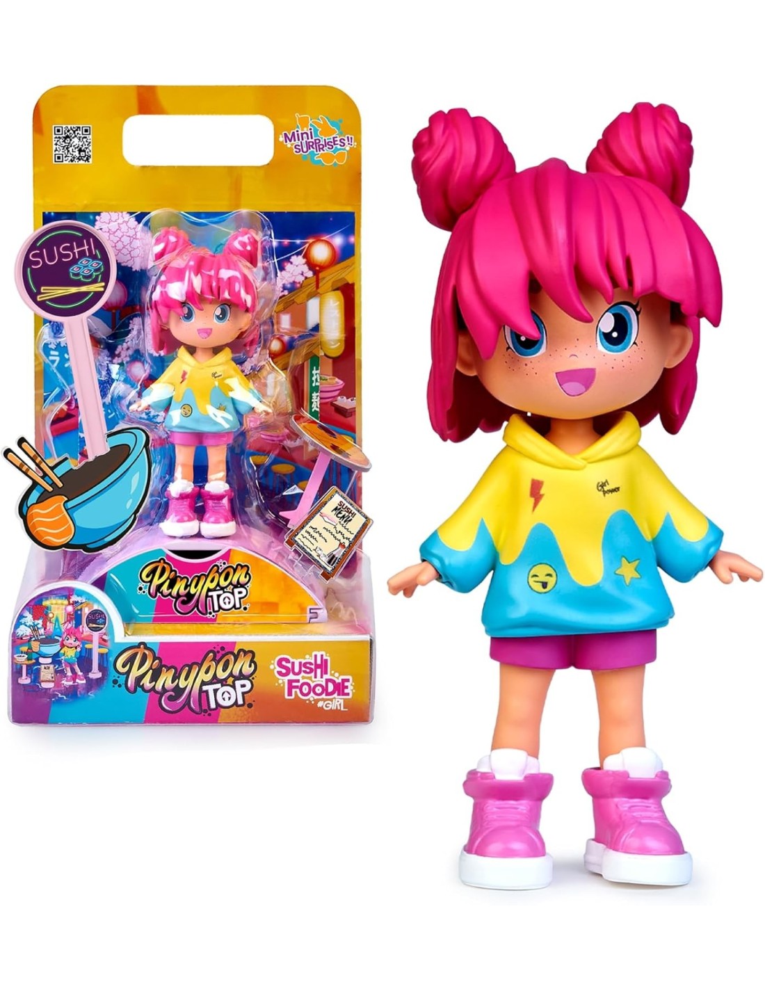 GIOCATTOLO PUBBLICIZZATO: vendita online Pinypon Top Foodie Girl Famosa – Bambola Assortita a Tema Foodie in offerta