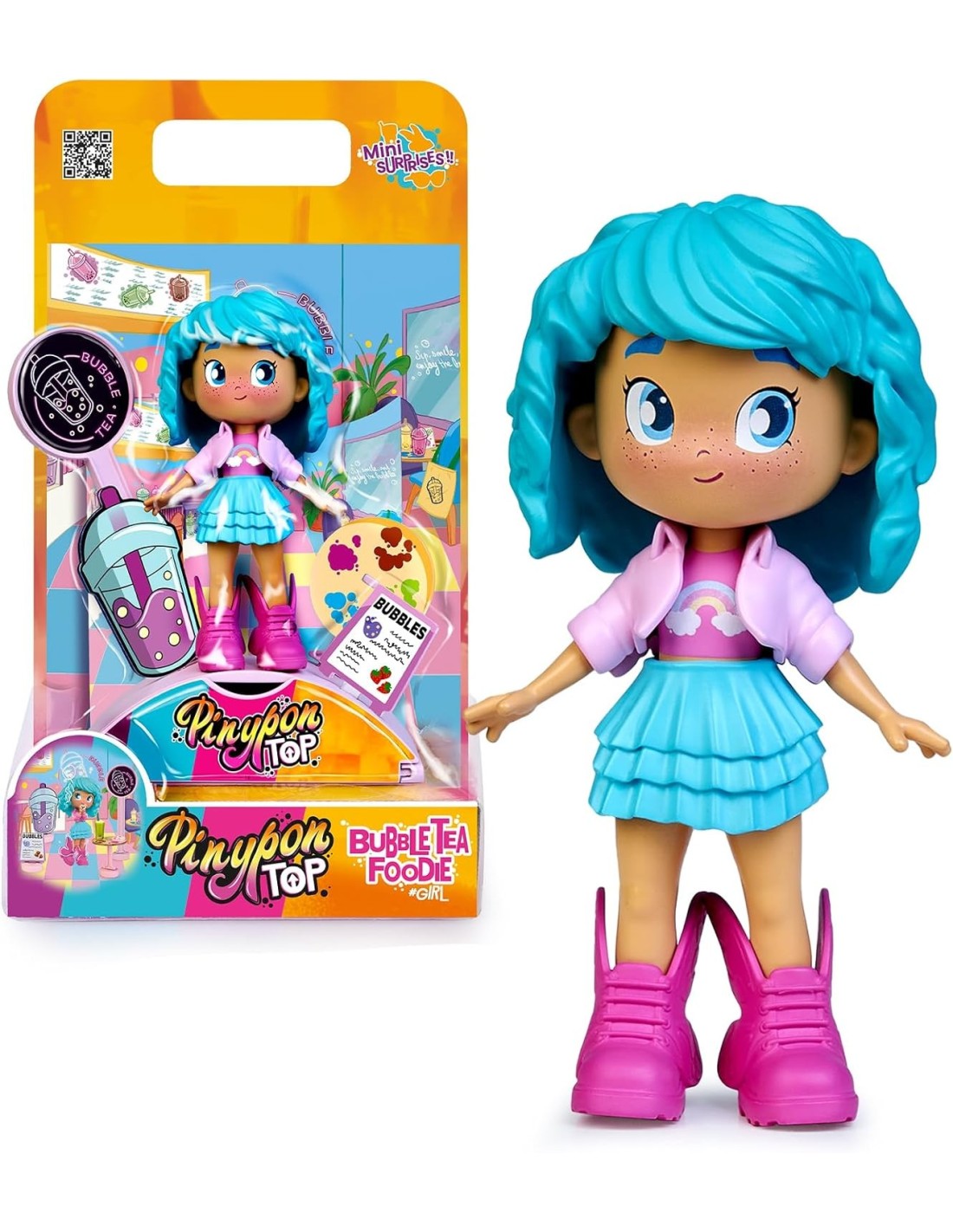 GIOCATTOLO PUBBLICIZZATO: vendita online Pinypon Top Foodie Girl Famosa – Bambola Assortita a Tema Foodie in offerta