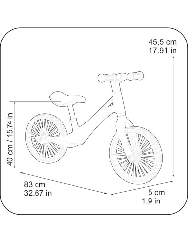 BICI - PRIMI PASSI - AUTO: vendita online Feber Balance Bike Bicicletta Senza Pedali Nero/Arancio in offerta