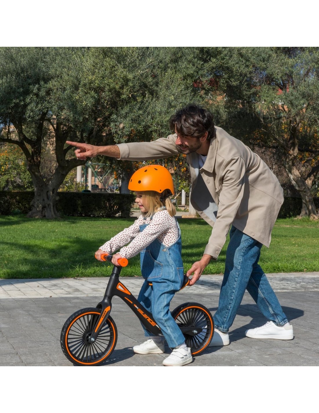 BICI - PRIMI PASSI - AUTO: vendita online Feber Balance Bike Bicicletta Senza Pedali Nero/Arancio in offerta