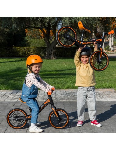 BICI - PRIMI PASSI - AUTO: vendita online Feber Balance Bike Bicicletta Senza Pedali Nero/Arancio in offerta
