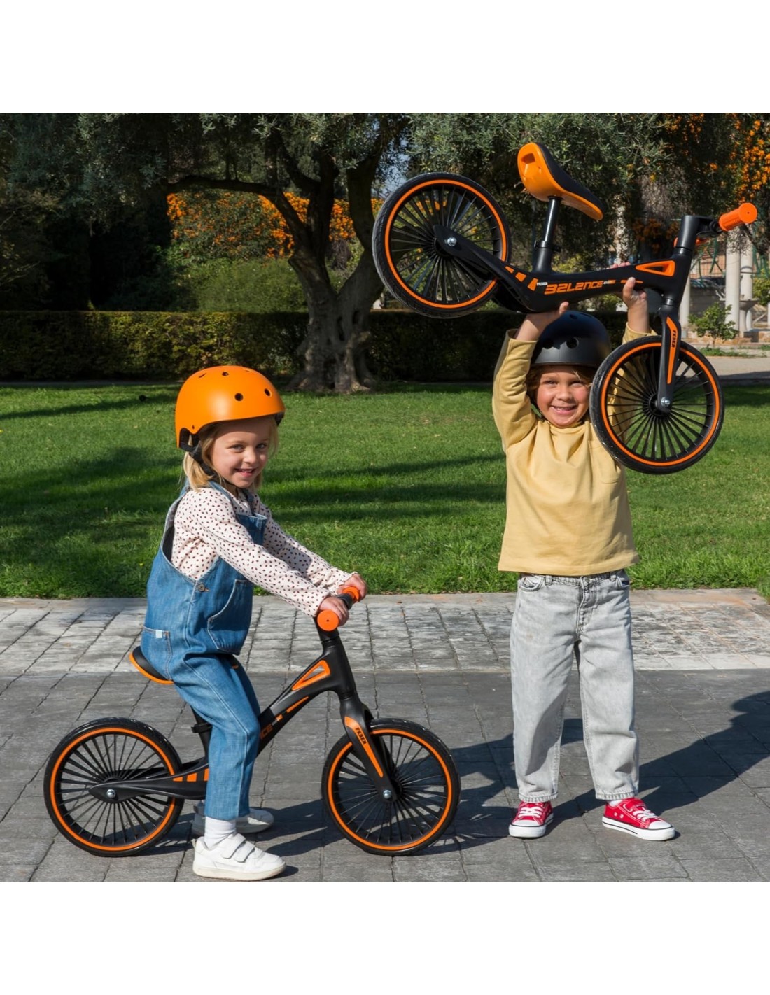 BICI - PRIMI PASSI - AUTO: vendita online Feber Balance Bike Bicicletta Senza Pedali Nero/Arancio in offerta