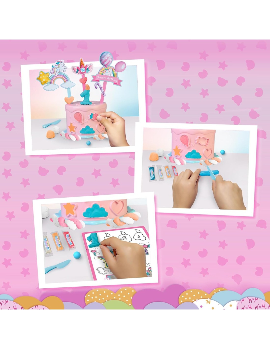 GIOCATTOLO PUBBLICIZZATO: vendita online Nenuco Unicorn Birthday Famosa – Bambola Compleanno con Torta Personalizzabile in of...