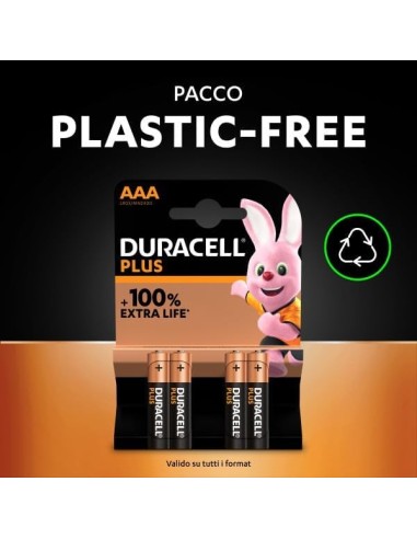 M - FOTO - ACCESSORI - BATTERIE: vendita online Duracell Plus Power Boost AAA Ministilo – Confezione da 8 Batterie Alcaline 1...