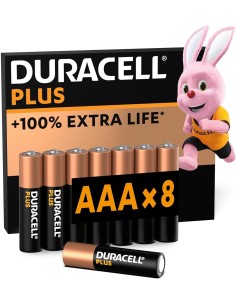 M - FOTO - ACCESSORI - BATTERIE: vendita online Duracell Plus Power Boost AAA Ministilo – Confezione da 8 Batterie Alcaline 1...