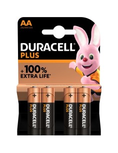 M - FOTO - ACCESSORI - BATTERIE: vendita online Duracell Plus Power Boost AA Stilo – Confezione da 4 Batterie Alcaline 1,5V i...