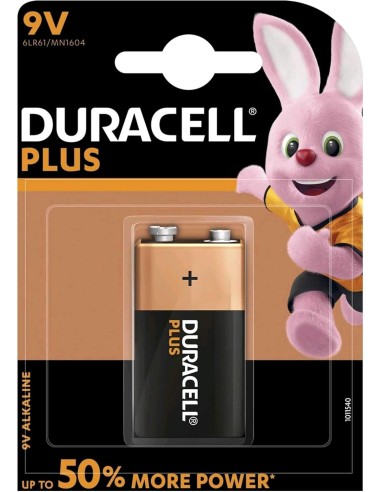 M - FOTO - ACCESSORI - BATTERIE: vendita online Duracell Plus Power 9V MN1604 – Blister 1 Batteria Alcalina in offerta
