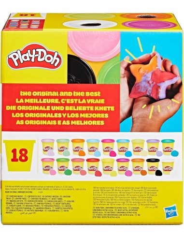 Play-Doh 18 colori vasetti grandi per bambini | shopincasa.it