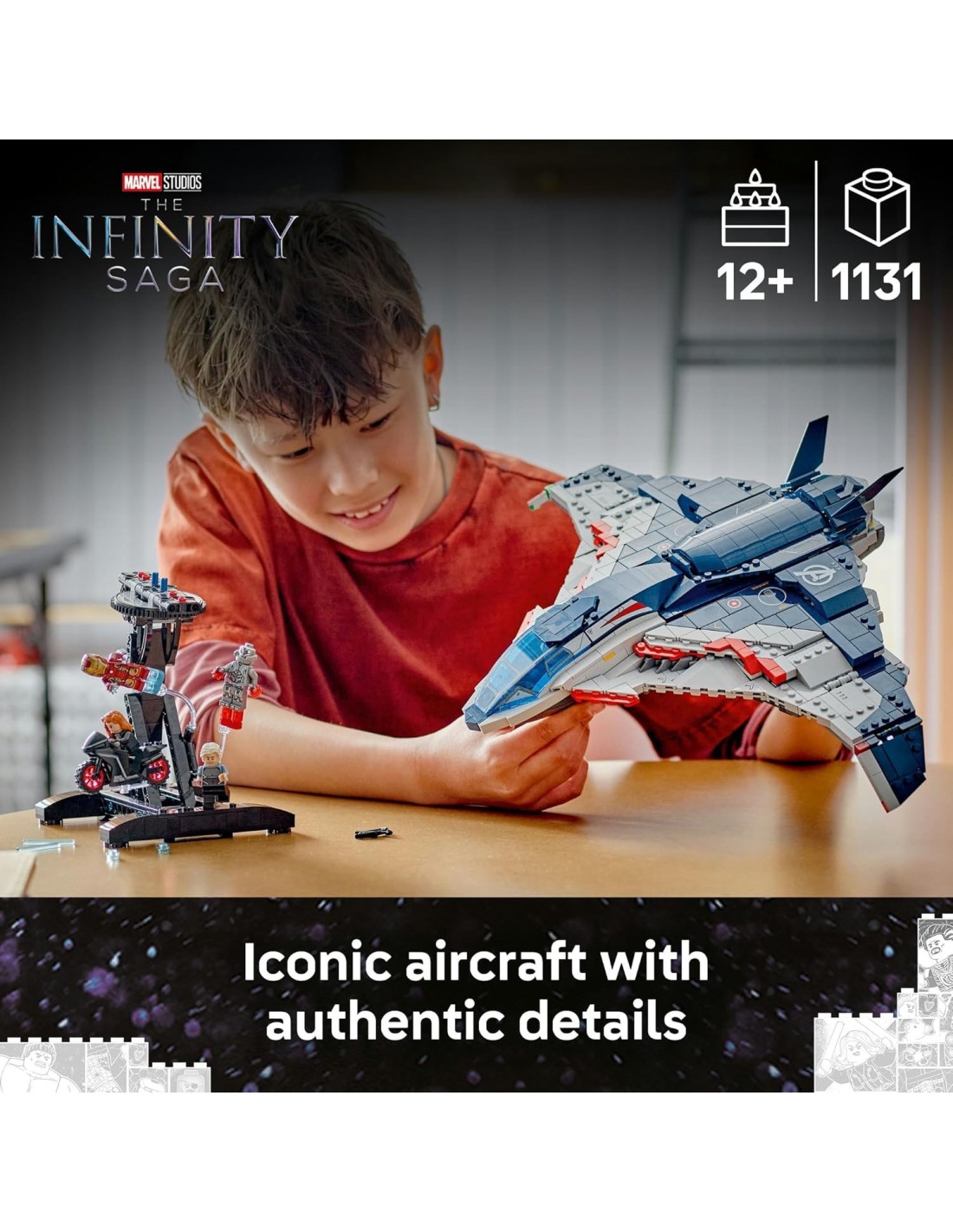 GIOCATTOLO PUBBLICIZZATO: vendita online LEGO Marvel 76325 Quinjet Avengers: Age of Ultron | Super Heroes in offerta