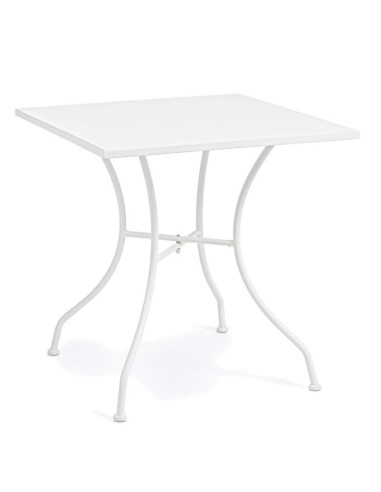 TAVOLO 0802878 KELSIE BIANCO 70X70
