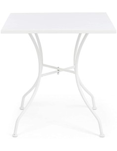 TAVOLO 0802878 KELSIE BIANCO 70X70