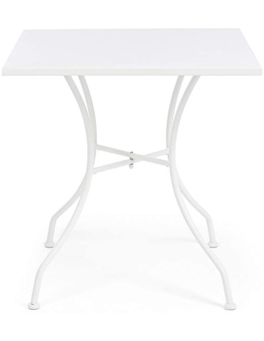 TAVOLO 0802878 KELSIE BIANCO 70X70