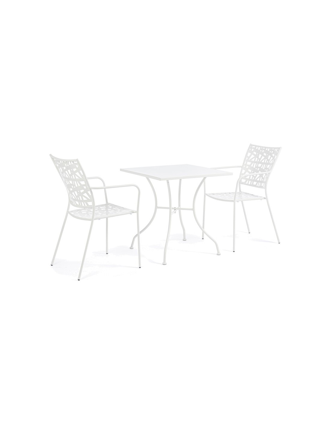 TAVOLO 0802878 KELSIE BIANCO 70X70