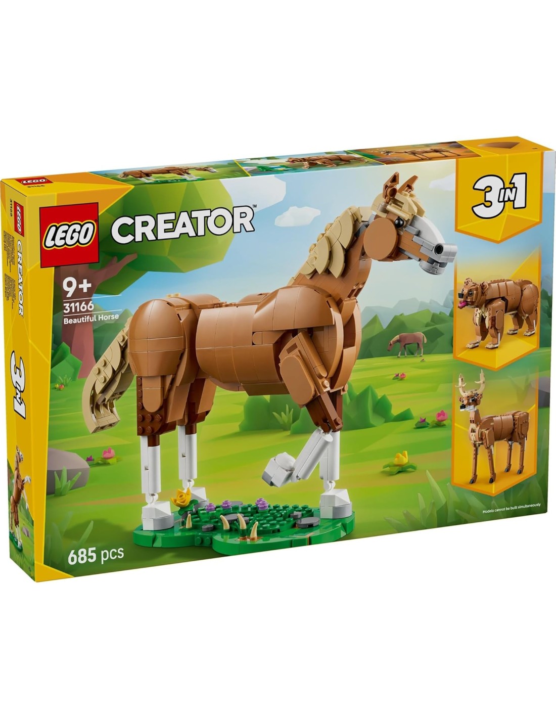 GIOCATTOLO PUBBLICIZZATO: vendita online LEGO Creator 31166 Cavallo Meraviglioso | Set 3 in 1 in offerta