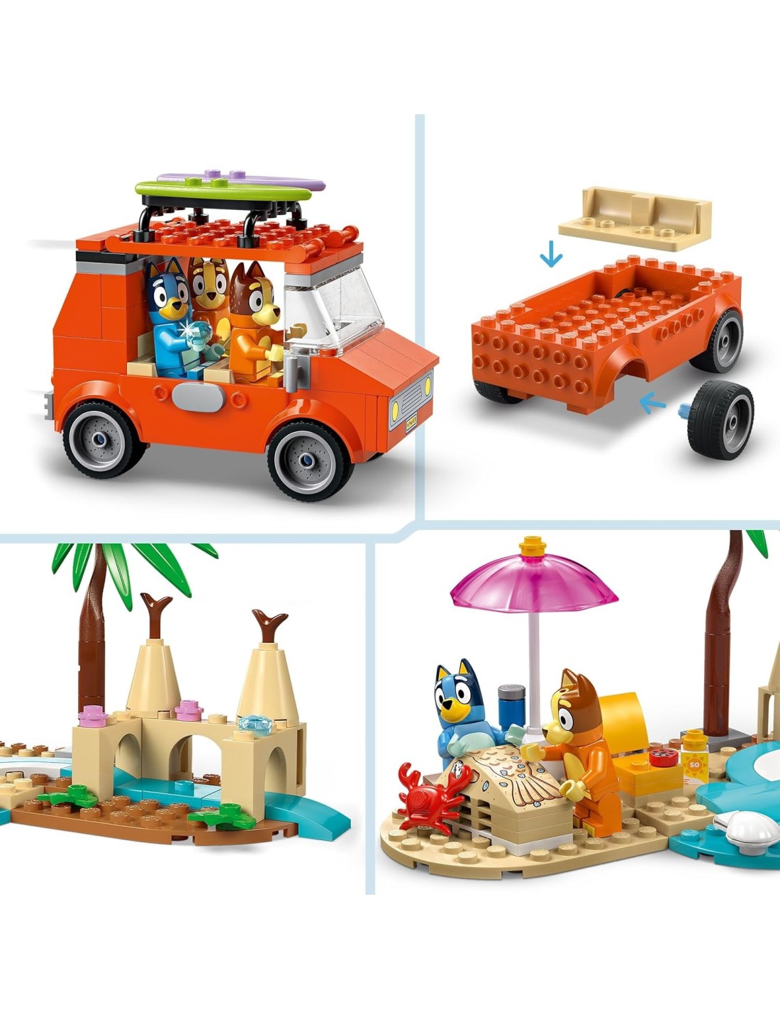 GIOCATTOLO PUBBLICIZZATO: vendita online LEGO 11202 Bluey Vacanza sulla Spiaggia della Famiglia di Bluey in offerta