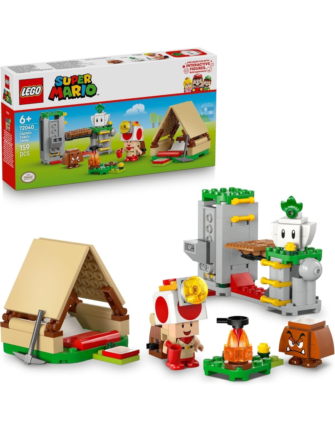 GIOCATTOLO PUBBLICIZZATO: vendita online LEGO 72040 Super Mario – In Campeggio con Capitan Toad in offerta