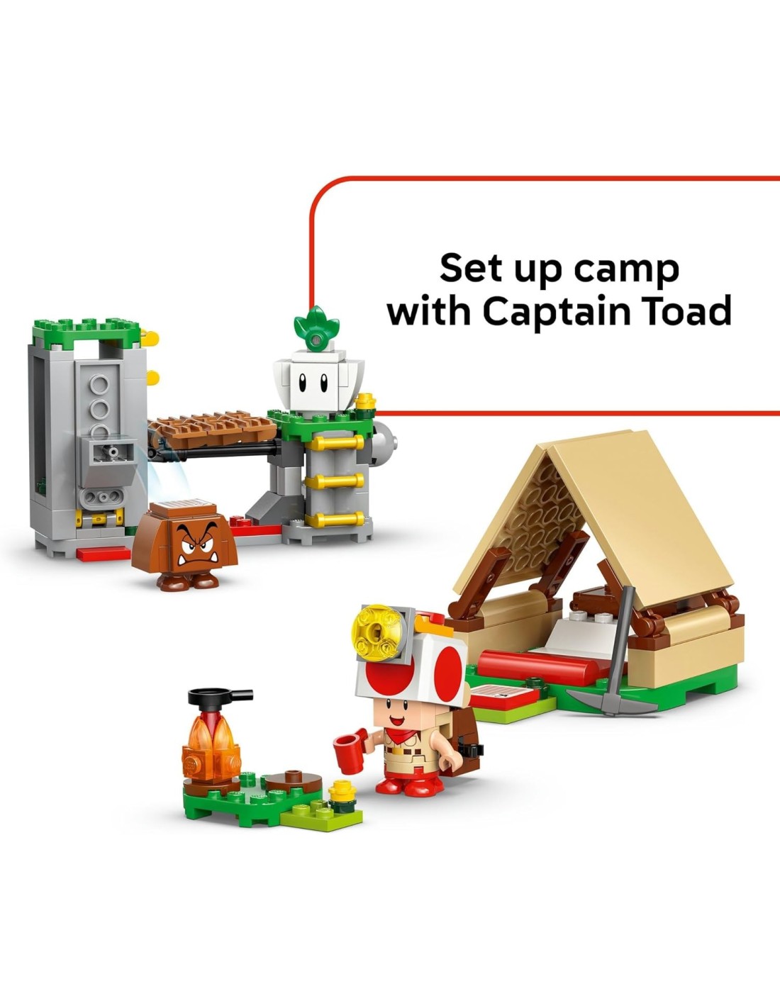 GIOCATTOLO PUBBLICIZZATO: vendita online LEGO 72040 Super Mario – In Campeggio con Capitan Toad in offerta