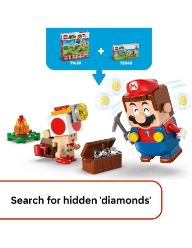 GIOCATTOLO PUBBLICIZZATO: vendita online LEGO 72040 Super Mario – In Campeggio con Capitan Toad in offerta