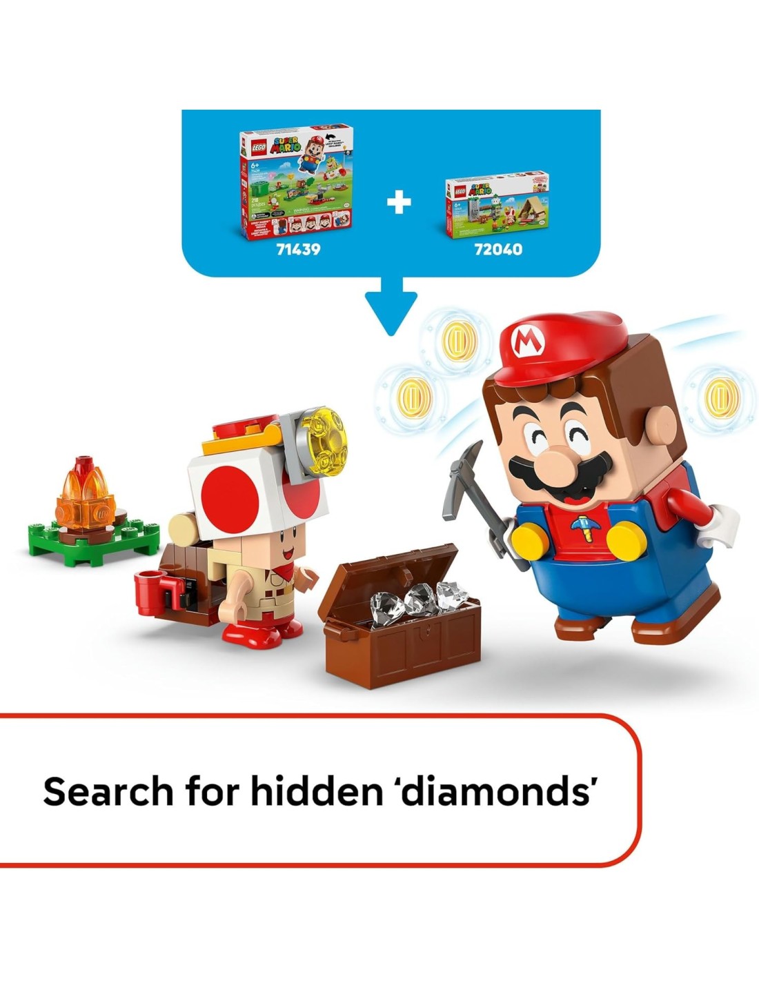 GIOCATTOLO PUBBLICIZZATO: vendita online LEGO 72040 Super Mario – In Campeggio con Capitan Toad in offerta