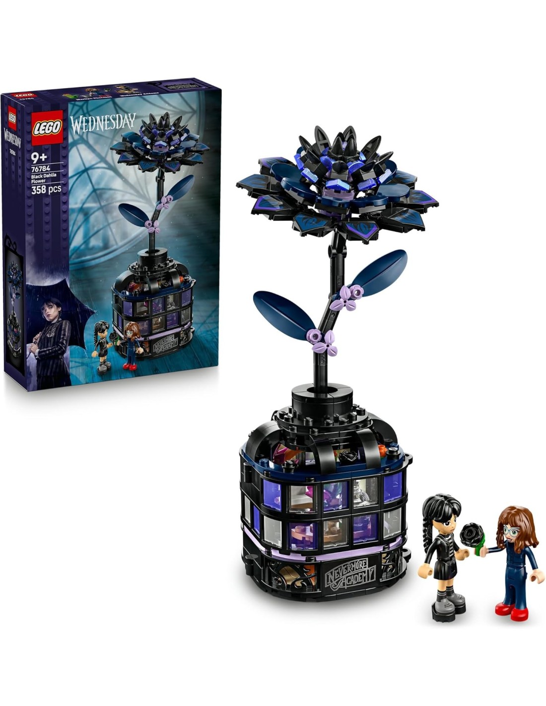GIOCATTOLO PUBBLICIZZATO: vendita online LEGO 76784 Mercoledì Fiore di Dalia Nero in offerta