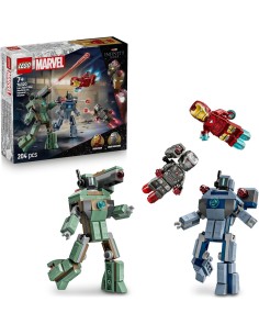 GIOCATTOLO PUBBLICIZZATO: vendita online LEGO Marvel 76320 Iron Man e War Machine contro i Droni di Hammer in offerta