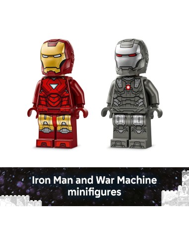 GIOCATTOLO PUBBLICIZZATO: vendita online LEGO Marvel 76320 Iron Man e War Machine contro i Droni di Hammer in offerta