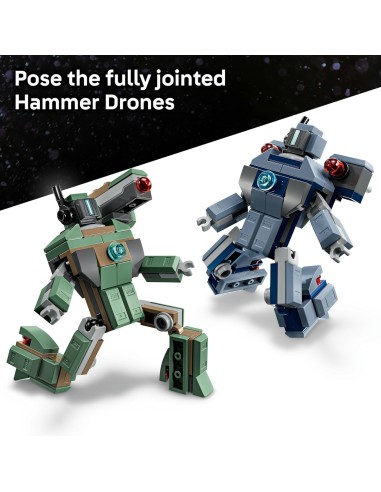 GIOCATTOLO PUBBLICIZZATO: vendita online LEGO Marvel 76320 Iron Man e War Machine contro i Droni di Hammer in offerta