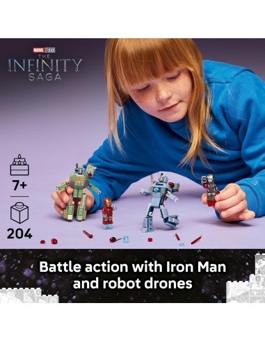 GIOCATTOLO PUBBLICIZZATO: vendita online LEGO Marvel 76320 Iron Man e War Machine contro i Droni di Hammer in offerta