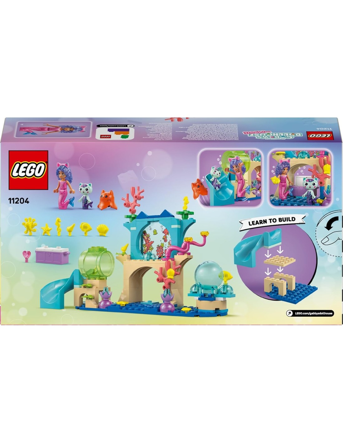 GIOCATTOLO PUBBLICIZZATO: vendita online LEGO 11204 Gabby’s Dollhouse – Avventura nell’Acquario di Gabby Sirena in offerta