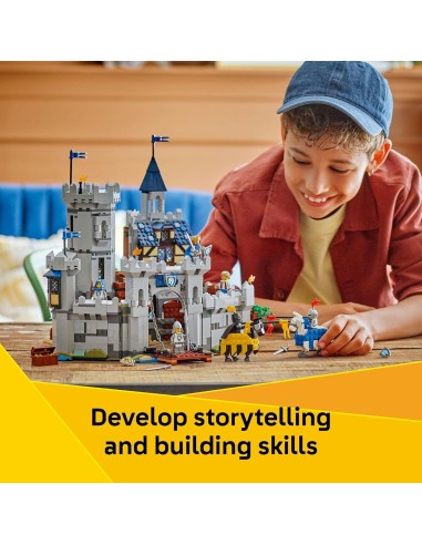 GIOCATTOLO PUBBLICIZZATO: vendita online LEGO 31168 Creator Castello del Cavaliere Medievale | Set 3 in 1 Medievale in offerta