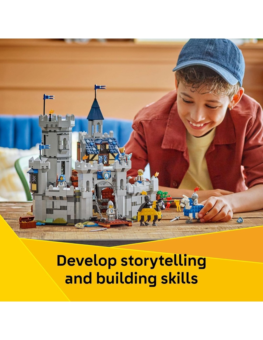 GIOCATTOLO PUBBLICIZZATO: vendita online LEGO 31168 Creator Castello del Cavaliere Medievale | Set 3 in 1 Medievale in offerta