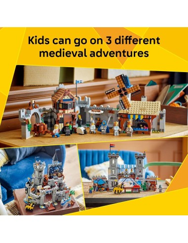 GIOCATTOLO PUBBLICIZZATO: vendita online LEGO 31168 Creator Castello del Cavaliere Medievale | Set 3 in 1 Medievale in offerta