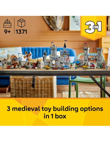 GIOCATTOLO PUBBLICIZZATO: vendita online LEGO 31168 Creator Castello del Cavaliere Medievale | Set 3 in 1 Medievale in offerta