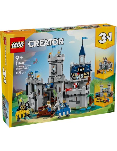 GIOCATTOLO PUBBLICIZZATO: vendita online LEGO 31168 Creator Castello del Cavaliere Medievale | Set 3 in 1 Medievale in offerta