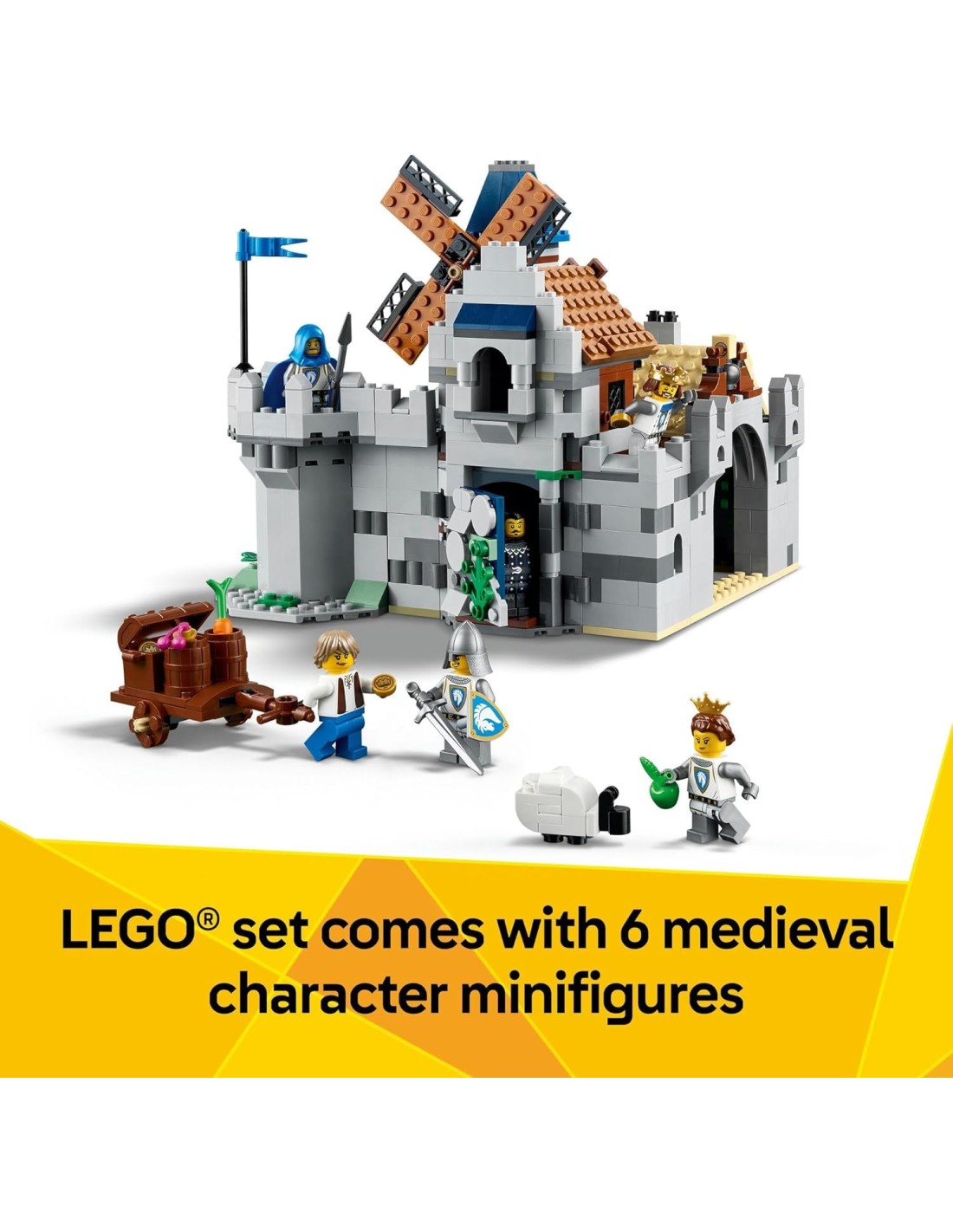 GIOCATTOLO PUBBLICIZZATO: vendita online LEGO 31168 Creator Castello del Cavaliere Medievale | Set 3 in 1 Medievale in offerta