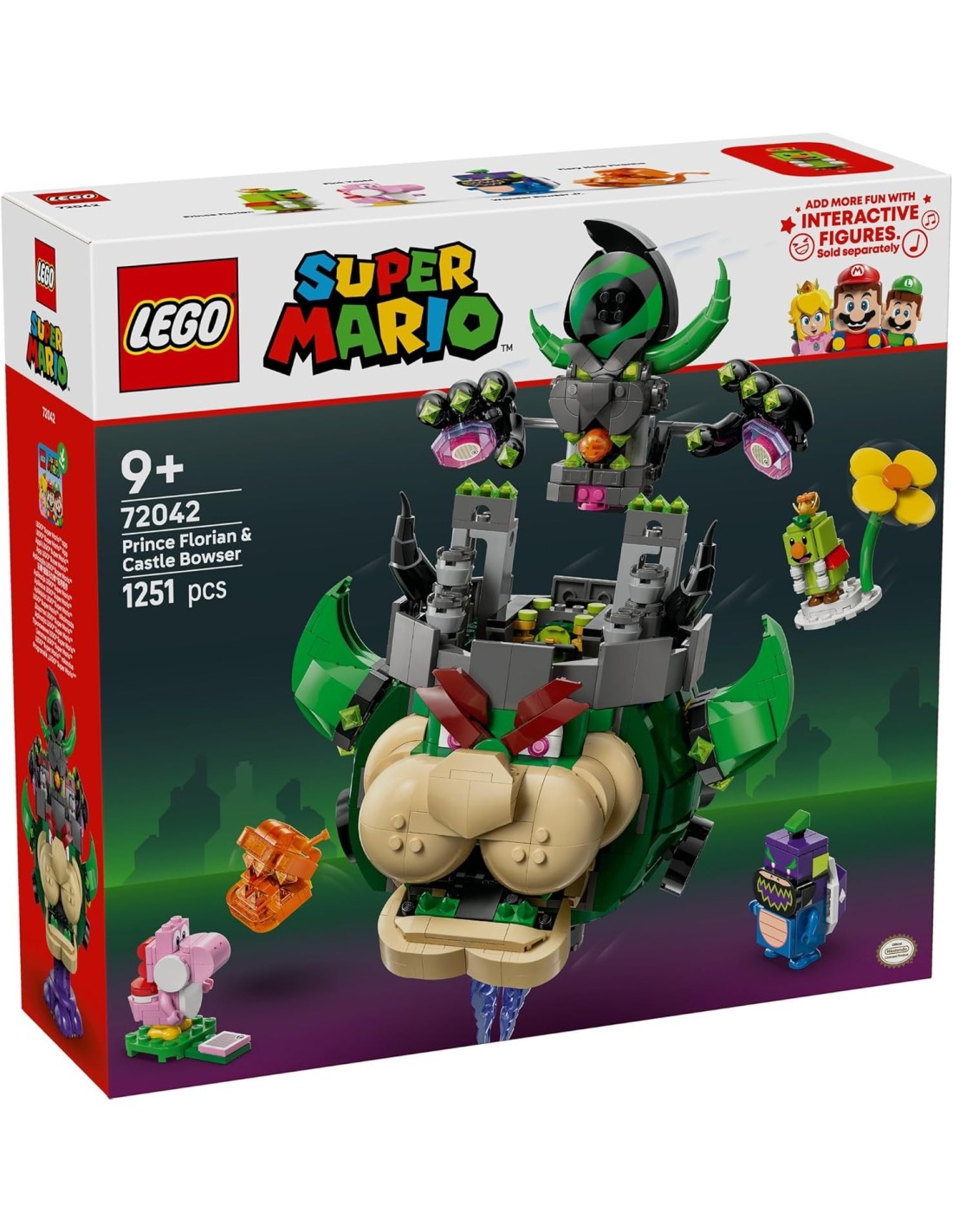 GIOCATTOLO PUBBLICIZZATO: vendita online LEGO 72042 Super Mario – Principe Florian e Castello Bowser in offerta