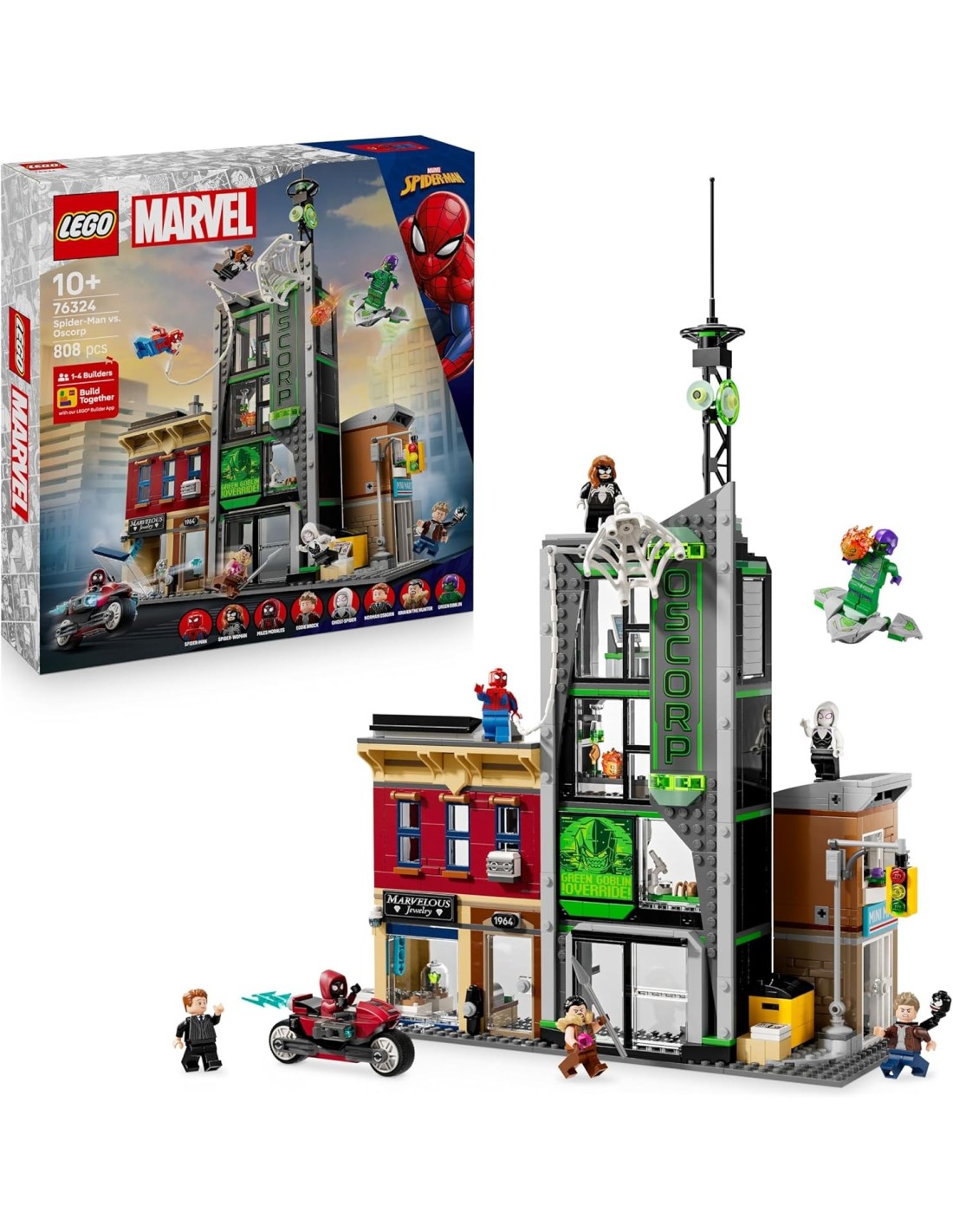 GIOCATTOLO PUBBLICIZZATO: vendita online LEGO 76324 Marvel Spider-Man Contro Oscorp in offerta