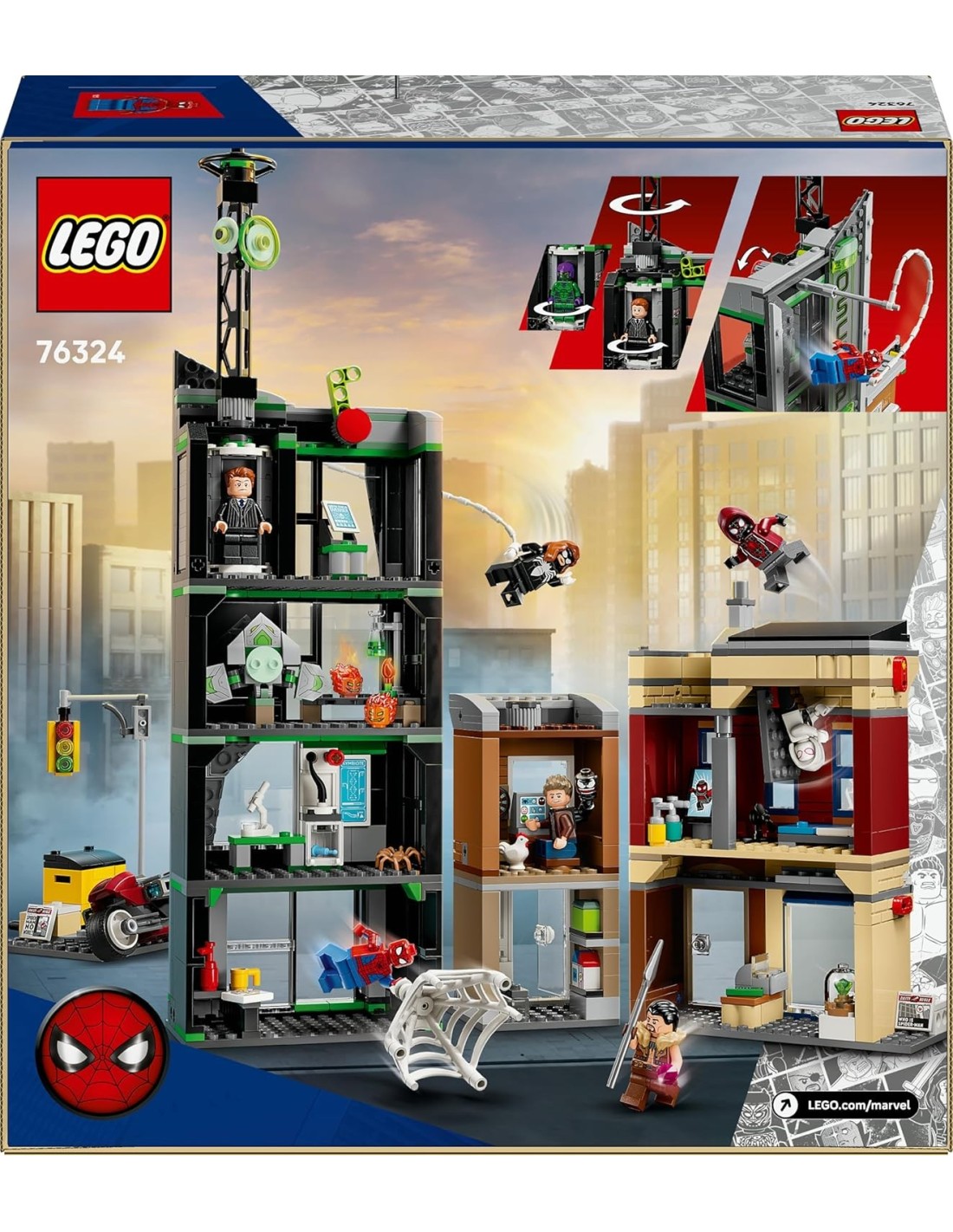 GIOCATTOLO PUBBLICIZZATO: vendita online LEGO 76324 Marvel Spider-Man Contro Oscorp in offerta
