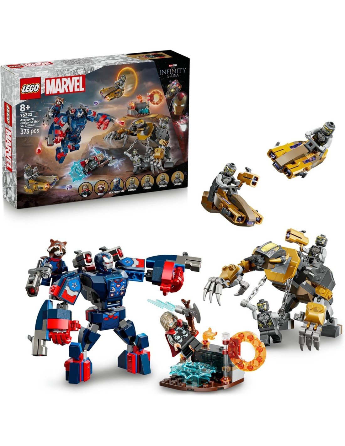 GIOCATTOLO PUBBLICIZZATO: vendita online LEGO 76322 Marvel Avengers Endgame Thor contro Chitauri in offerta