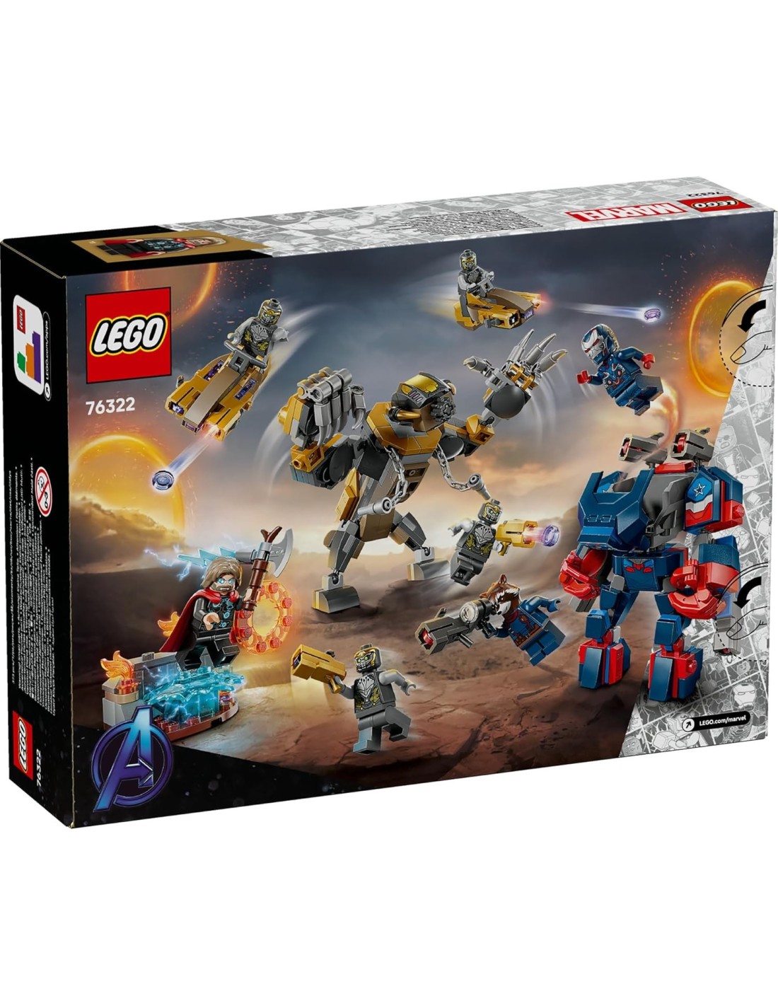 GIOCATTOLO PUBBLICIZZATO: vendita online LEGO 76322 Marvel Avengers Endgame Thor contro Chitauri in offerta