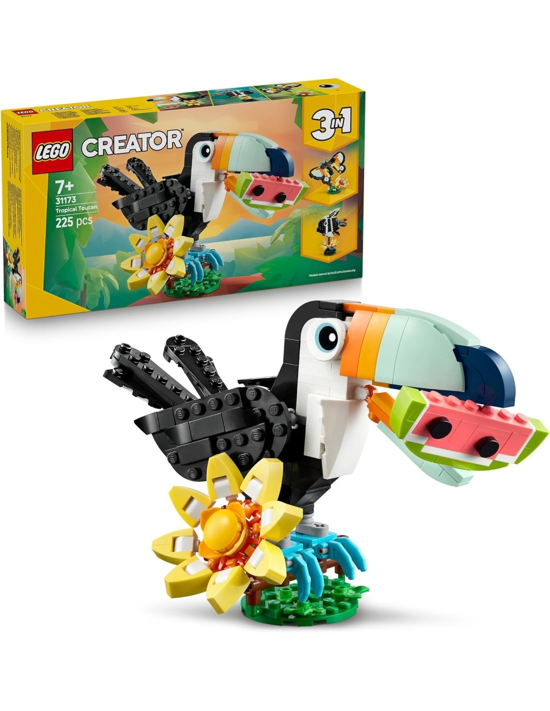 GIOCATTOLO PUBBLICIZZATO: vendita online LEGO 31173 Creator 3 in 1 Animali Selvatici: Tucano Tropicale in offerta